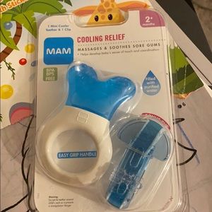 Cooling teething ring